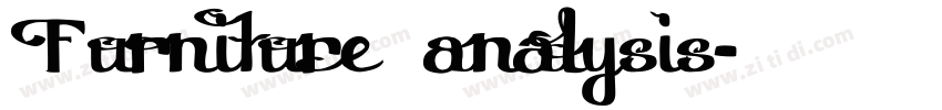 Furniture analysis字体转换